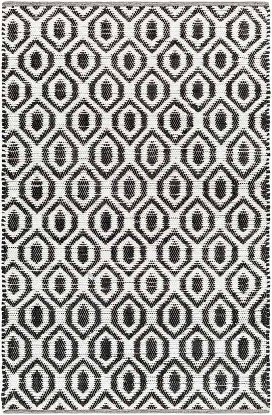 Diandria Modern Black/Ivory Area Rug