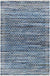 Lei Modern Dark Blue/Light Blue Area Rug