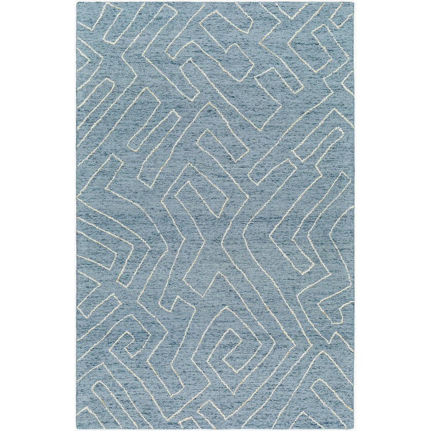 Tim Modern Slate Blue Area Rug