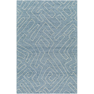 Tim Modern Slate Blue Area Rug