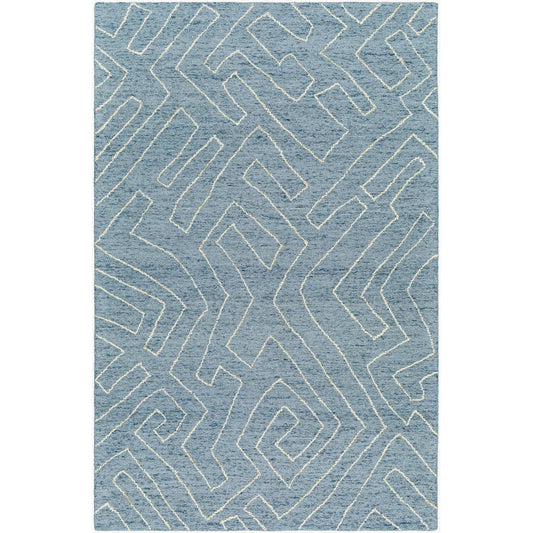 Tim Modern Slate Blue Area Rug
