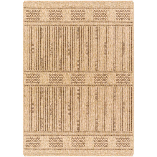 Jaira Cottage Dark Brown Area Rug