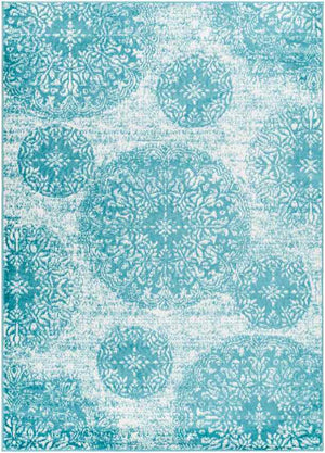 Marieann Bohemian Teal Area Rug