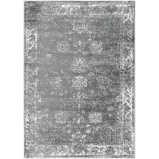 Yevette Traditional Dark Gray Area Rug