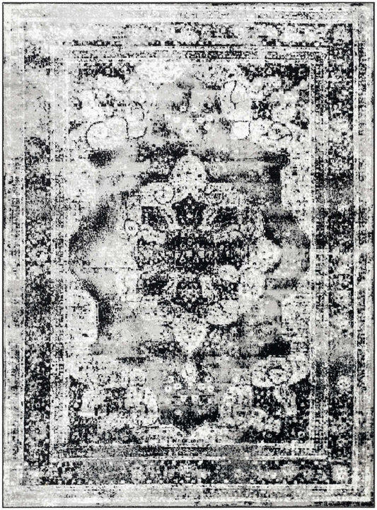 Hubert Traditional Black Area Rug