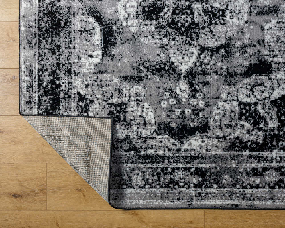 Hubert Traditional Black Area Rug