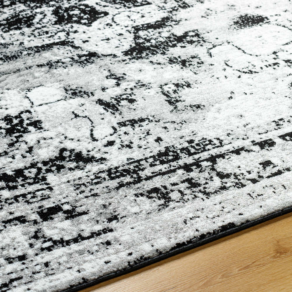 Hubert Traditional Black Area Rug