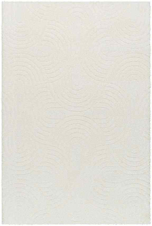 Shaquitta Modern Light Beige/Ivory Area Rug