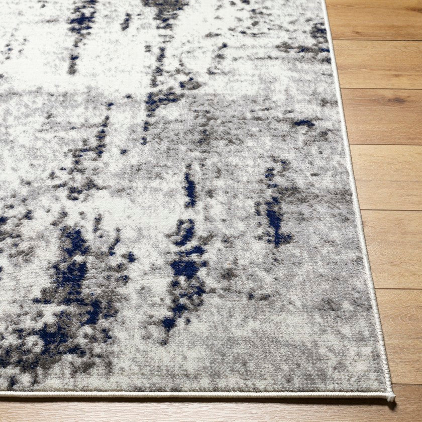 Ommeren Modern Dark Blue Area Rug