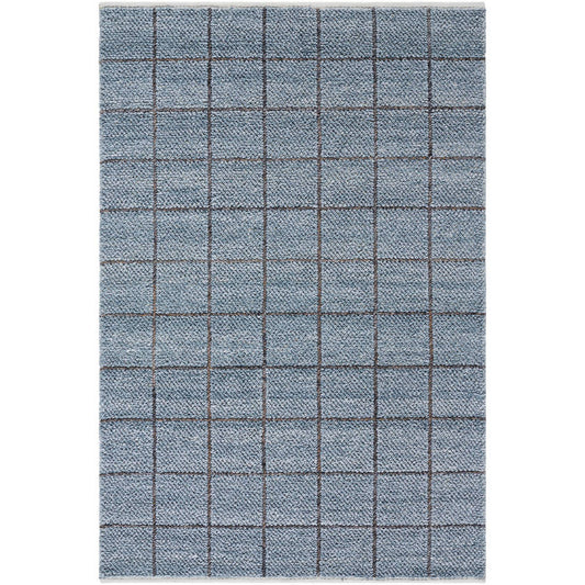 Arsenio Modern Slate Blue Area Rug