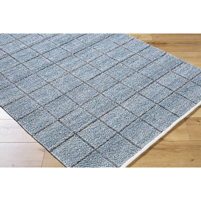Arsenio Modern Slate Blue Area Rug