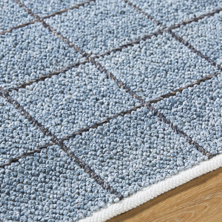 Arsenio Modern Slate Blue Area Rug