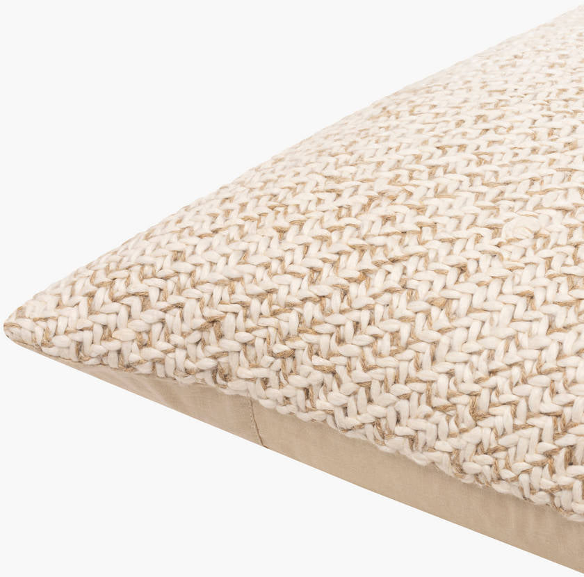 Idrees Off-White Pillow Cover