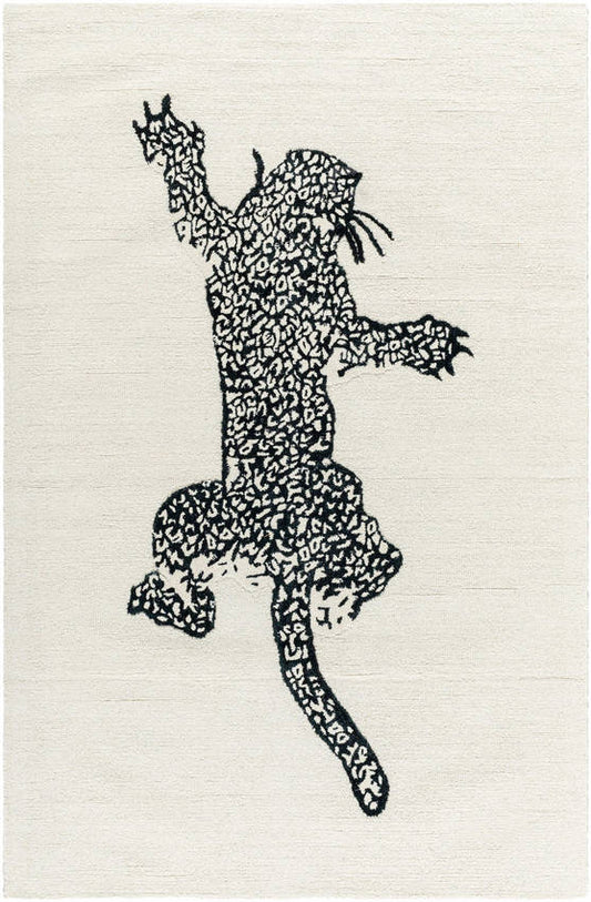 Santania Modern Black/Cream Area Rug