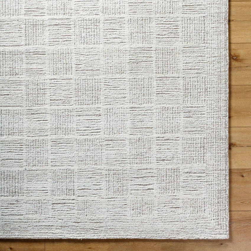 Yomaira Modern Light Silver Area Rug