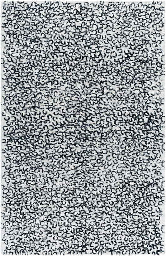 Meriah Modern Black/Cream Area Rug