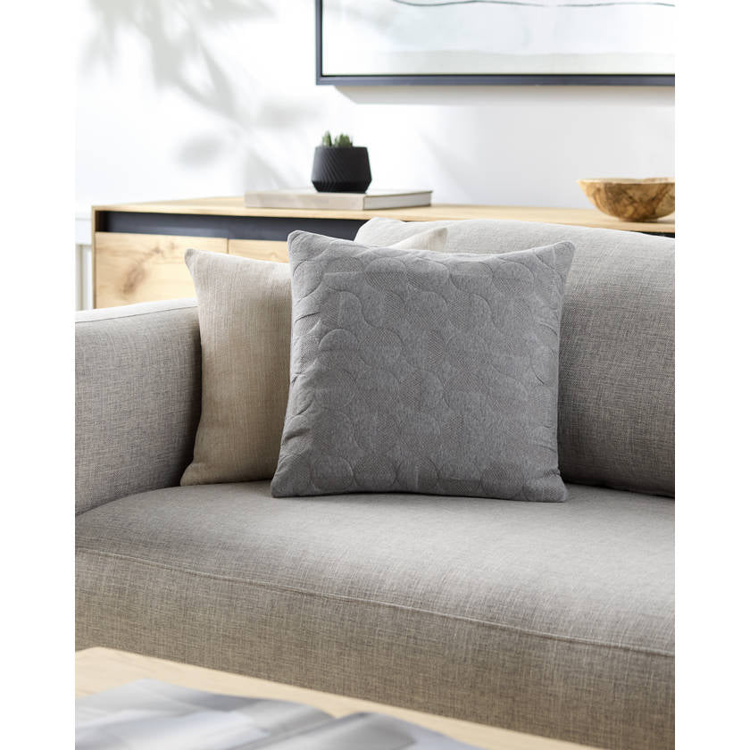 Nelle Sterling Grey Pillow Cover