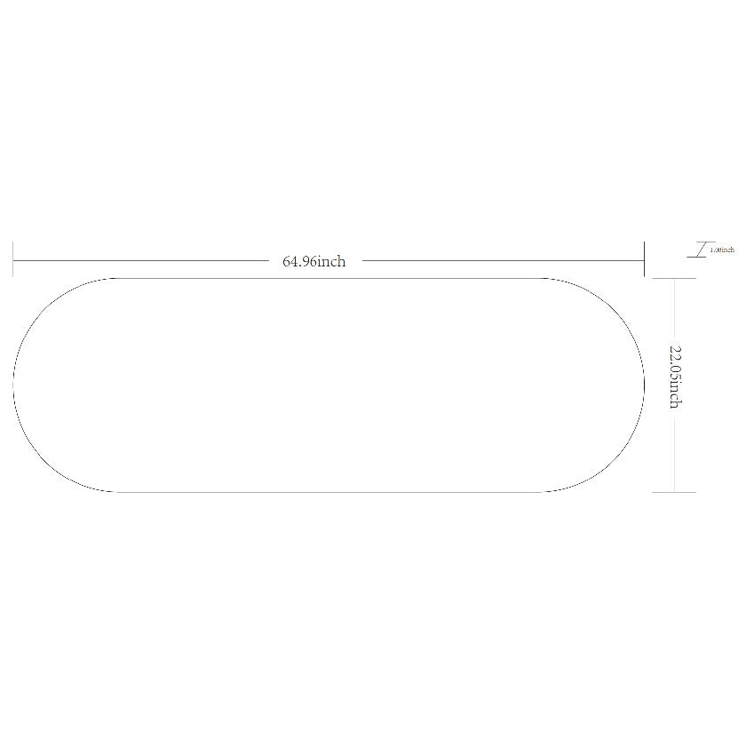 Ellyn Modern Black Wall Mirror