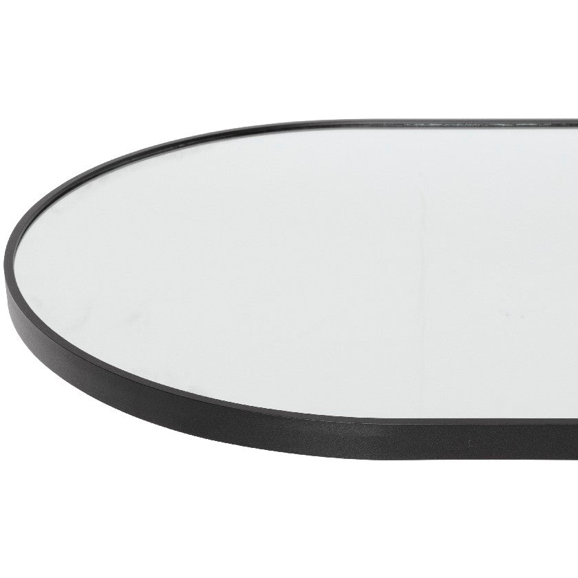 Ellyn Modern Black Wall Mirror