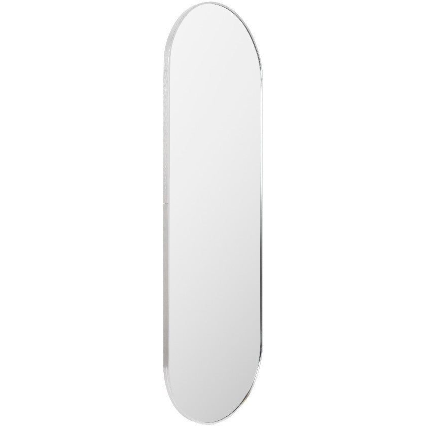 Ellyn Modern Metallic Silver Wall Mirror