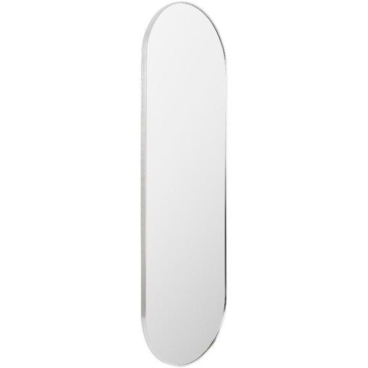 Ellyn Modern Metallic Silver Wall Mirror