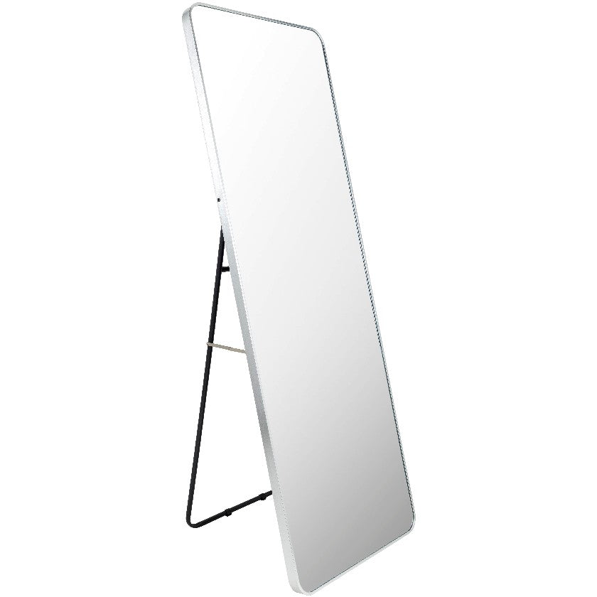 Jackline Modern Metallic Silver Wall Mirror