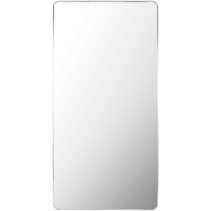 Jackline Modern Metallic Silver Wall Mirror