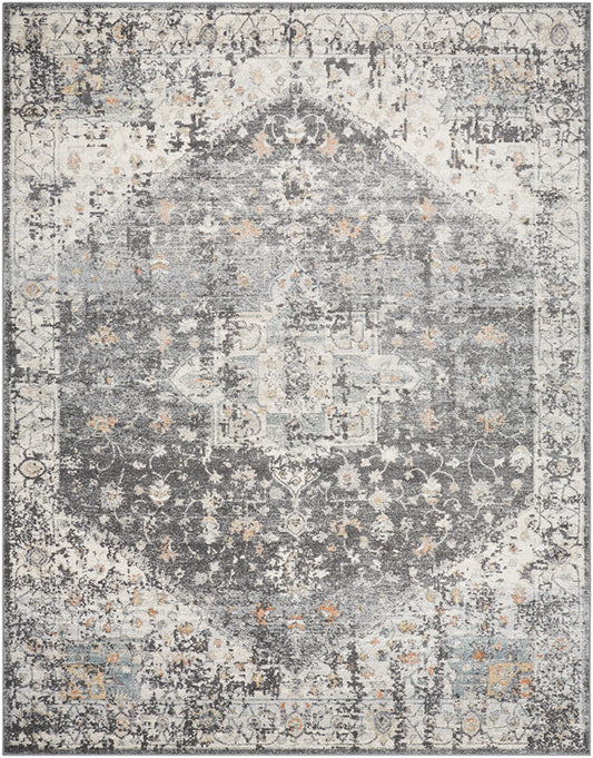 Ranee Traditional Charcoal Area Rug