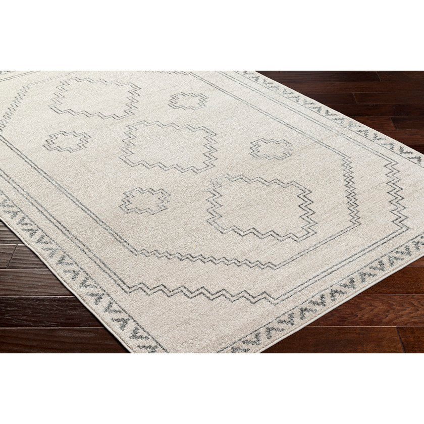 Zebadiah Modern Medium Gray Area Rug