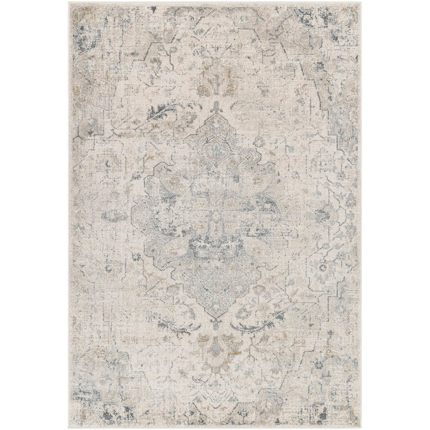 Jere Traditional Light Beige Area Rug