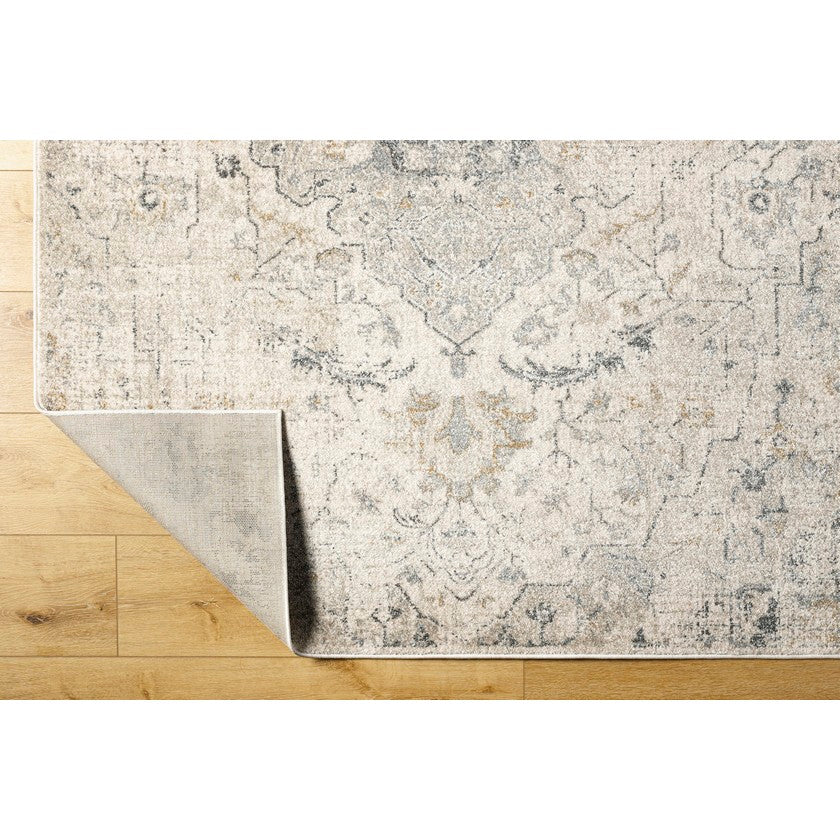 Jere Traditional Light Beige Area Rug