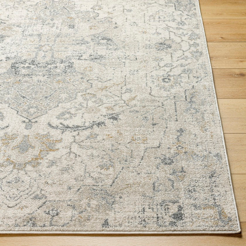 Jere Traditional Light Beige Area Rug