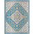 Mallerie Bohemian Dark Teal Area Rug