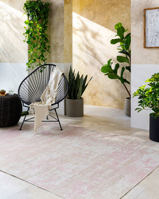 Cailey Coastal Light Beige Area Rug