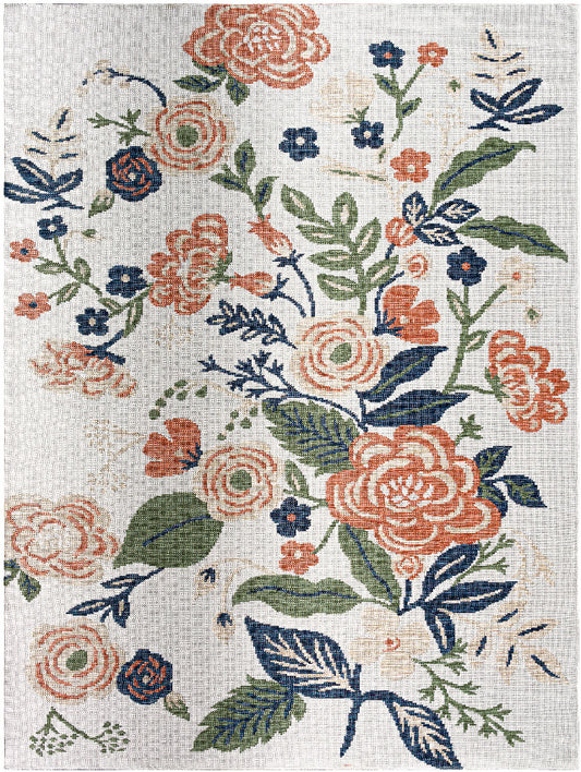 Kyesha Modern Rust/Dark Moss Area Rug