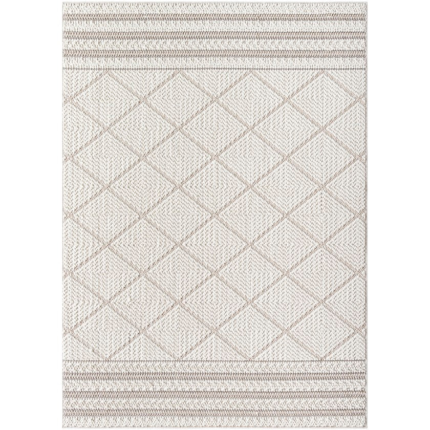 Abigayle Modern Light Brown/Ivory Area Rug