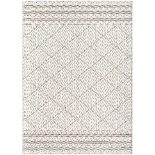 Abigayle Modern Light Brown/Ivory Area Rug