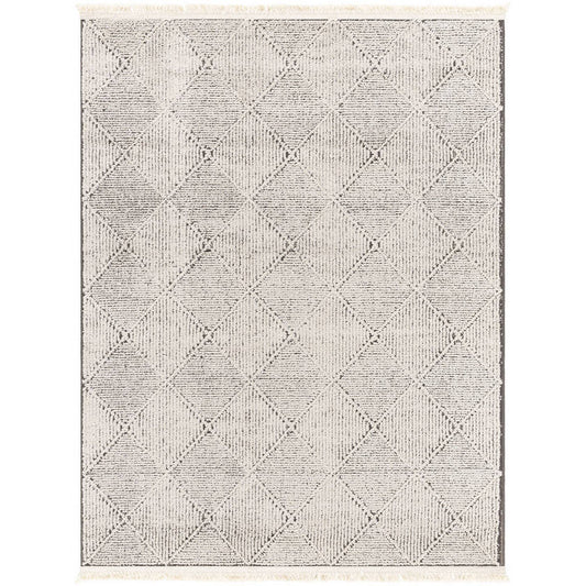 Otha Modern Ivory/Black Area Rug