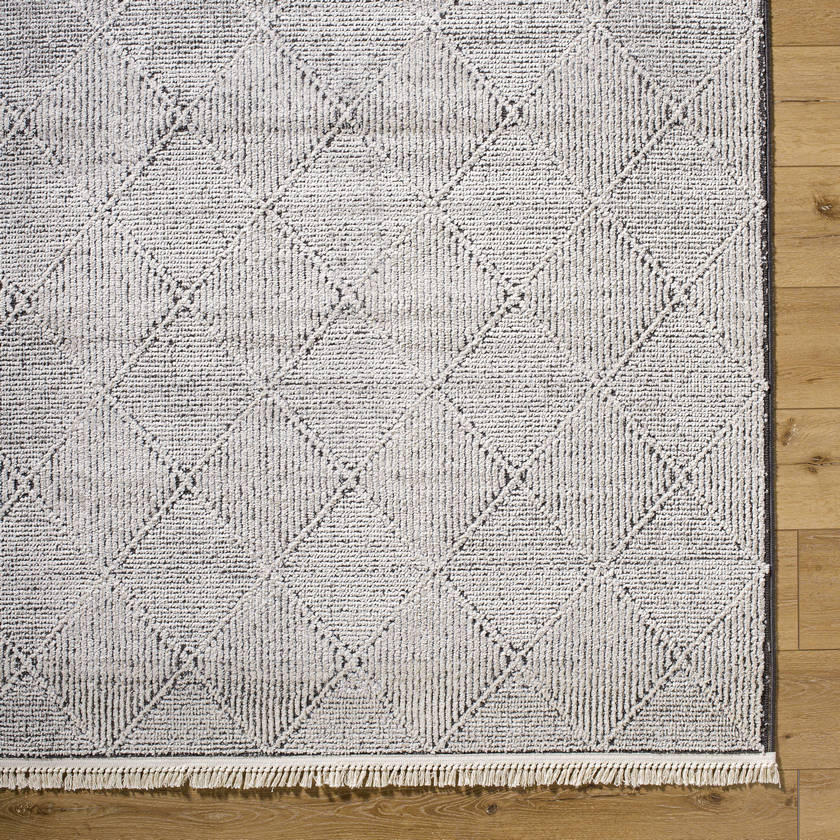 Otha Modern Ivory/Black Area Rug