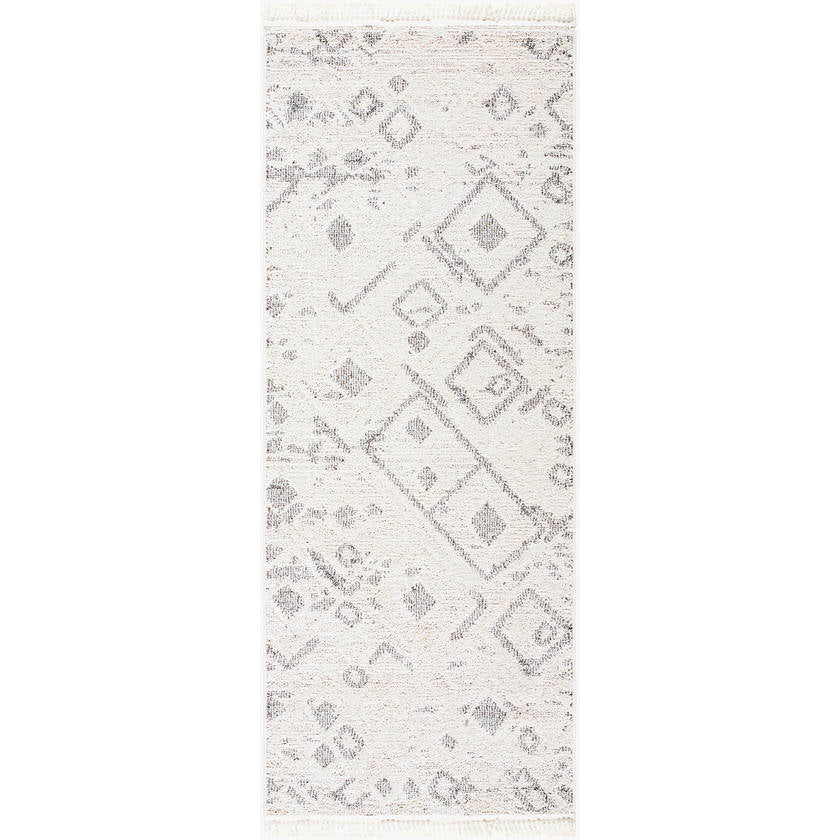 Monesha Modern Ivory/Black Area Rug