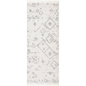 Monesha Modern Ivory/Black Area Rug