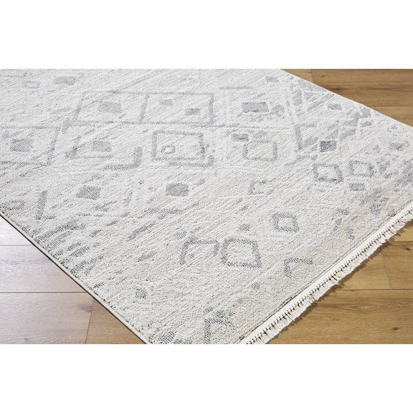 Monesha Modern Ivory/Black Area Rug
