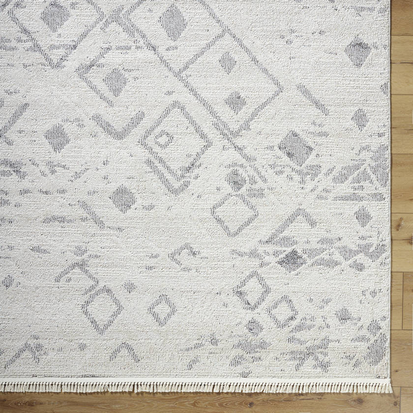Monesha Modern Ivory/Black Area Rug
