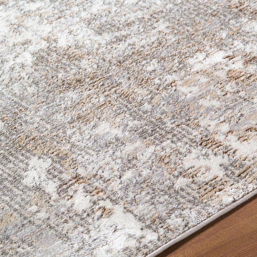 Karsten Modern Dark Brown/Light Gray Area Rug