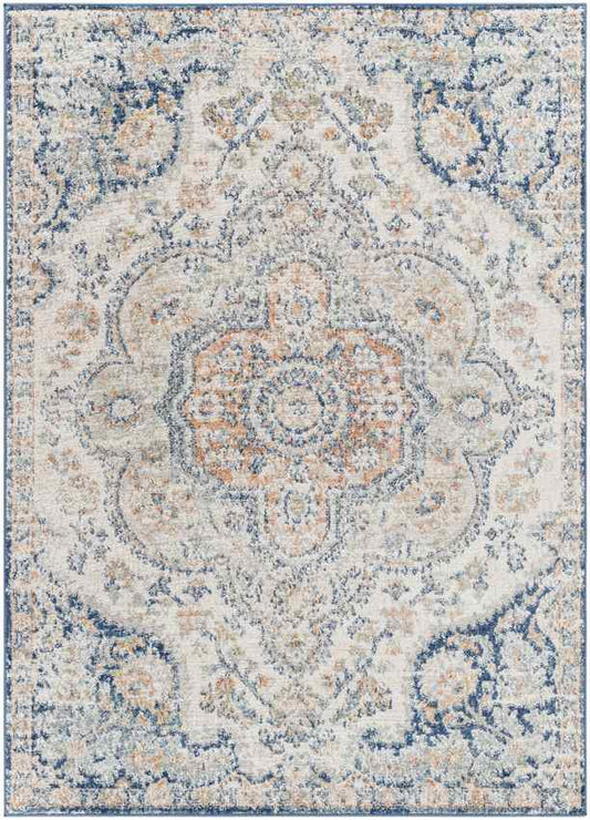 Lola Traditional Dark Blue Area Rug