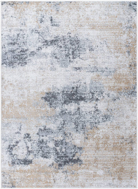 Parks Modern Charcoal/Amber Area Rug