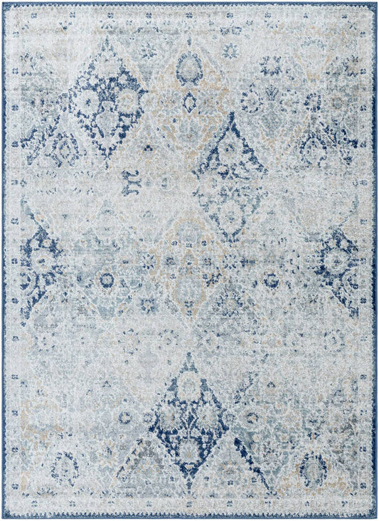 Emilly Traditional Blue Area Rug