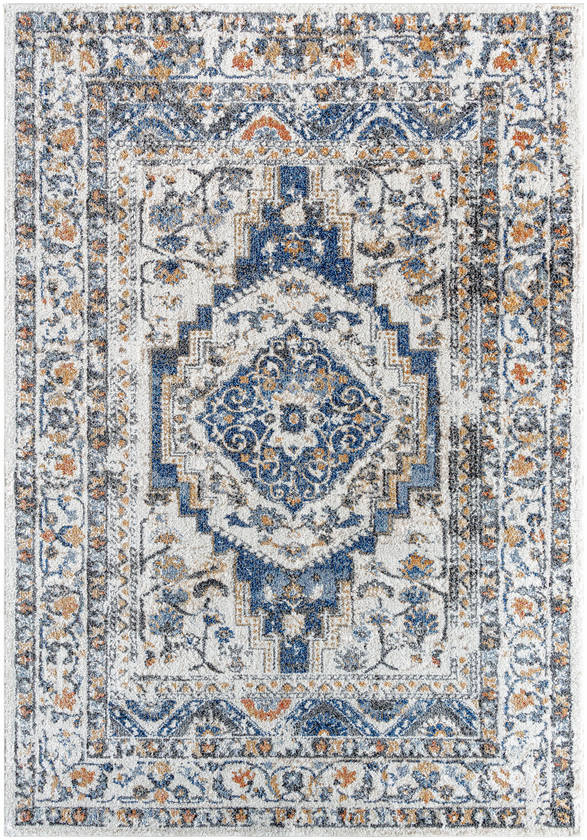 Elimelech Traditional Light Silver Area Rug
