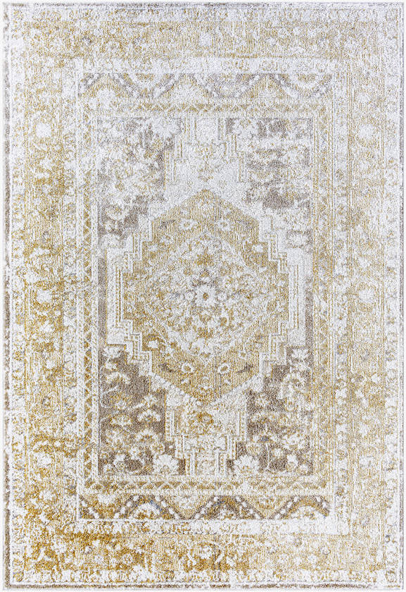 Elimelech Traditional Light Brown Area Rug