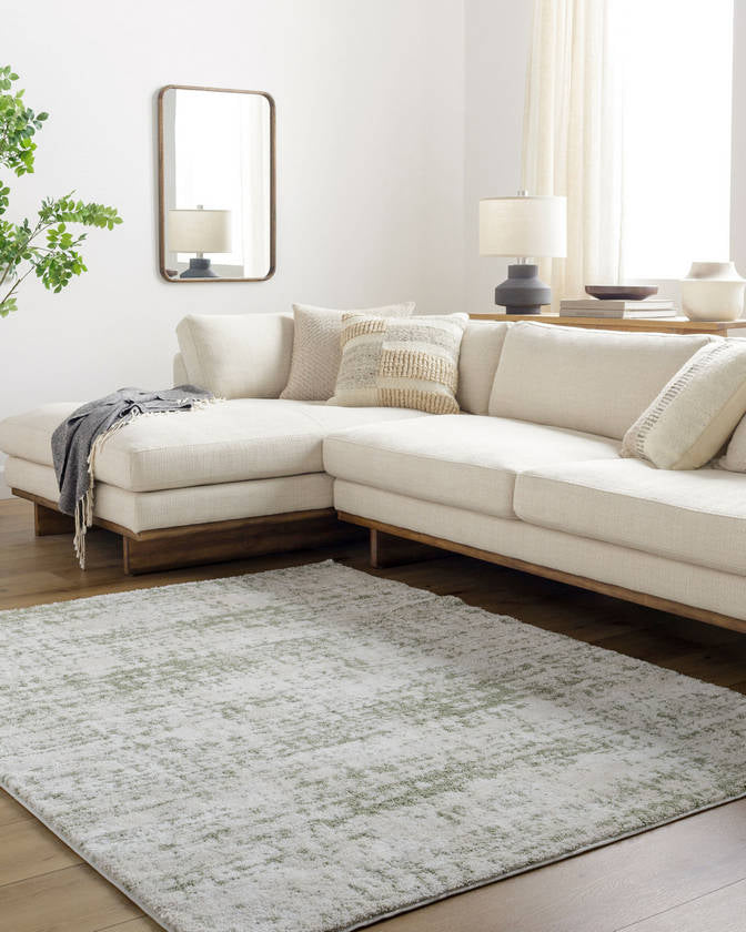 Sherod Modern Dark Green Area Rug